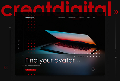 Creatdigital desktop app first screen design firstscreen webdesign