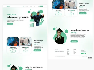UI Web "Learn" design uiux design web graphic design ui ui web uiux ux web