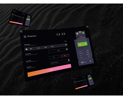 Payment confirmation page 3d branding figma ui web