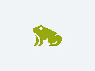 Frog Logomark animal frog logo mascot nature