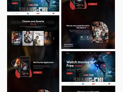 UI Web "Movie" design uiux design web film movie ui ui web uiux ux
