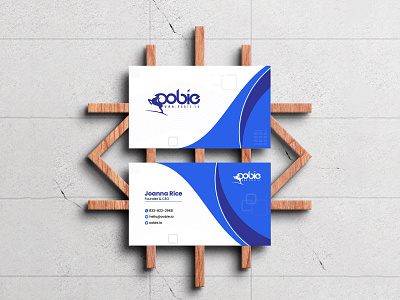 Pobie Business Card Design | Social Media Design advertisement awesome business card business card design business card template business cards card design classy design facebook illustration instagram latest logo minimal modern post social media ads trending