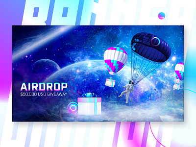 Web Banner Design | Cryptocurrency Nftart Banner airdrop banner ads banner design banners crypto banner cryptocurrency design giveaway hero banner landing page modern banner nft banner social media social media banner tech ui web banner web banner ad web banner design website banner