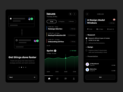 Issue Tracking Software | App UI app design backlog bug tracker issue tracking jira product management project management saas software development sprint task management task manager to do ui design uxui