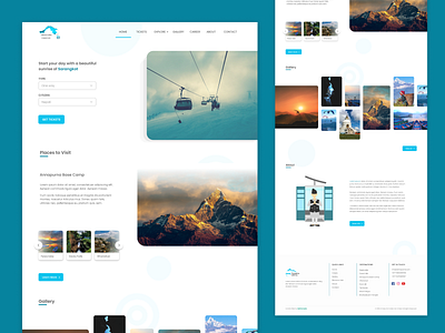 Annapurna Cable Car: Business Promotion Website design minimal ui ui design web design website website design