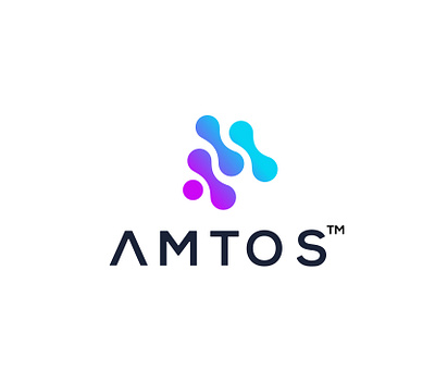 AMTOS App Logo Design app application applogo brand branding illustration logo