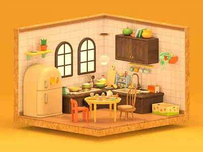 Dessert Time 3d 3d art 3d illustration design graphic design illustration