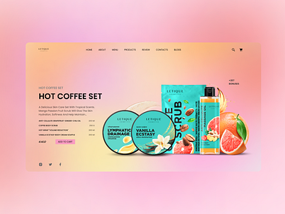 Concept LETIQUE COSMETICS figma letique motion graphics ui uiux ux косметика