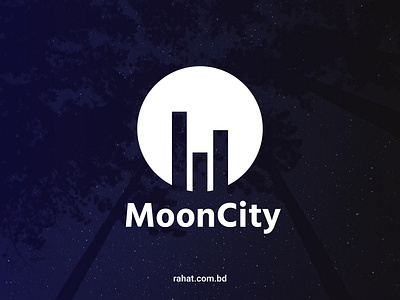 MoonCity branding design illustration logo logoinspiration logotype sans serif font typography whorahat