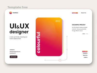 Design portfolio design digital mockup portfolio screen template ui ui design web web design