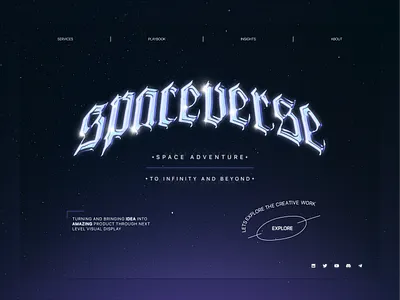 Space Design Studio Website Concept clean design design studio logo minimalism purple space star ui ui design ux ux design website
