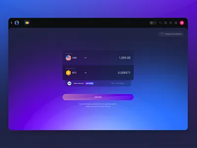 Buy Crypto - Desktop bitcoin blockchain crypto dark desktop ethereum history ui ux