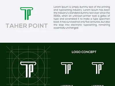 TP logo concept app branding design icon illustration logo typography vector