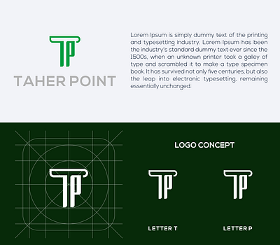 TP logo concept app branding design icon illustration logo typography vector