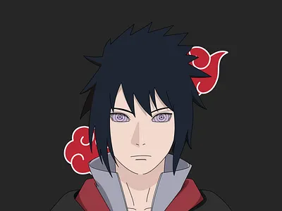 Sasuke Akatsuki akatsuki draw drawing fan art figma illustration naruto naruto fan art naruto shippuden portrait draw rinnegan rinnegan eye sasuke sasuke akatsuki sasuke rinnegan
