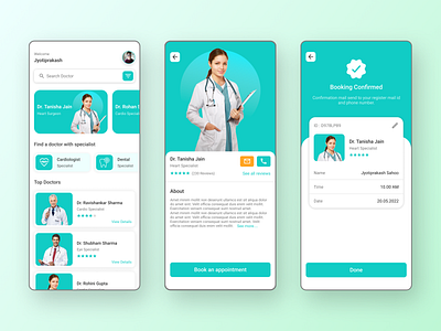 Doctor appointment app 3d animation branding design graphic design illustration logo motion graphics ui vector
