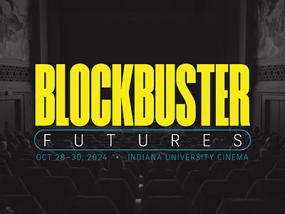 Blockbuster Futures Conference bag branding cinema film graphic design shirt tags