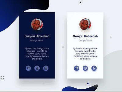 Zuri - Simple Profile Card branding creativity design graphic graphic design graphics graphics design illustration logo profile simple ui zuri