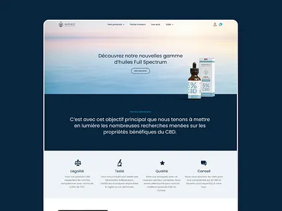 Harvest Laboratoires branding calm cbd design ecommerce eshop illustration logo oil product product page shopify stress ui ux vector