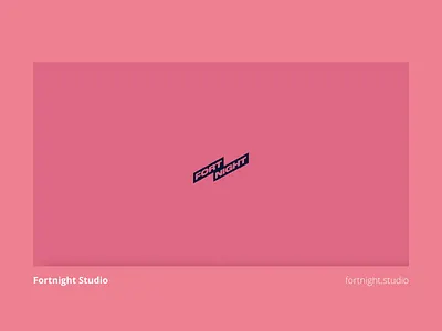 Fortnight Studio - Website awwwards design figma illustration pink ui web design webflow website
