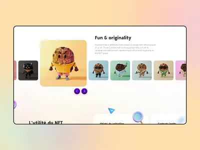 Cookies Club 3d bitcoin branding club cookies design ecommerce eshop ethereum illustration logo nft product page ui ux vector
