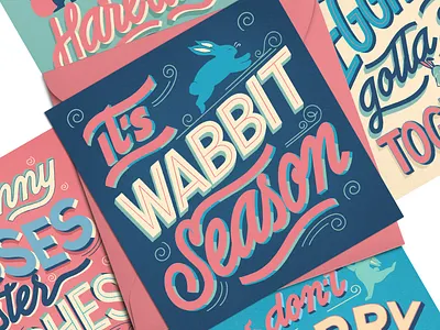 Easter Letters card set design draw letters graphic design graphic concept illustration lettering lettering art letters