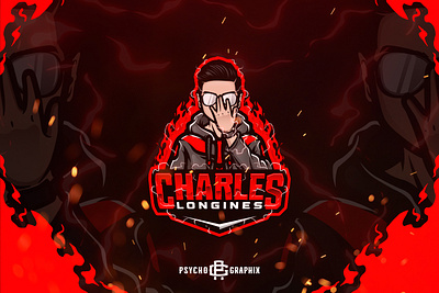 CHARLES LONGINES AVATAR LOGO DESIGN custom design esports illustration logo mascot mascot logo vector