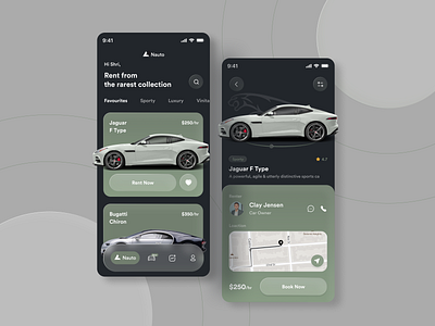 Premium Car Rental Mobile App car car dealer car rental clean design glass luxury map minimal mobile morph premium rent ui ux