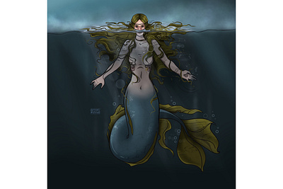 The Mermaid art cg character design design digital drawing illustration illustrator mermaid mermay painting sketching