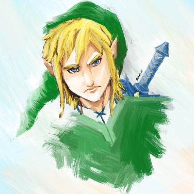 Link character art graphic design illustration link