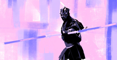 Darth Maul Blue 3d character art comics darth maul design digital art graphic design illustration ui