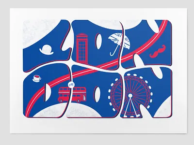 London Campaign Illustration design draw letters drawn by hand graphic design hand lettering illustrated illustration lettering lettering art lettering concept letters london