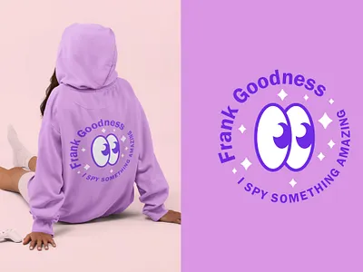 I Spy Something Amazing Merch Design apparel branding design eyes graphic design hoodie illustration logo merch origindesignco packaging retro design sparkle vector