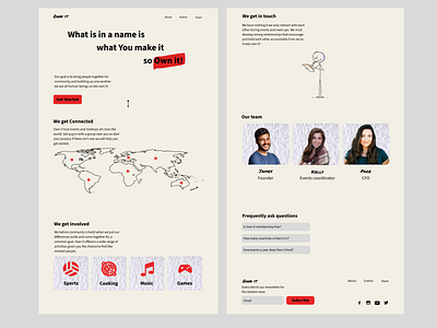 Own it concept website nonprofit ui ui design uiux user interface webdesign