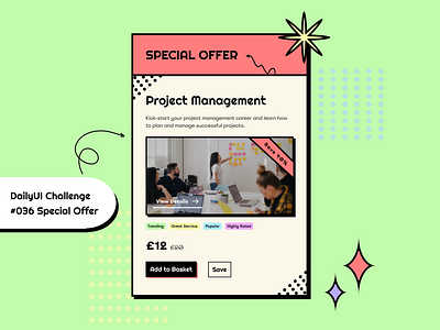 DailyUI Challenge #036 Special Offer dailyui dailyui036 dailyuichallenge green specialoffer specialoffers specialpage stroke