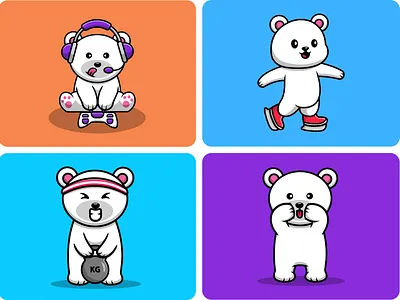 Cute Polar Bear cartoon