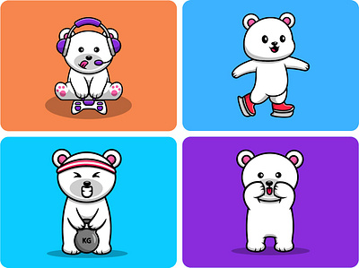 Cute Polar Bear cartoon