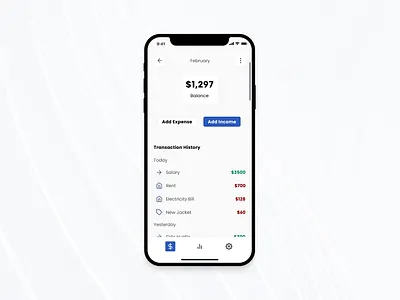 Personal Budget Finance Mobile App app design mobile mobile app mobile dashboard ui ux