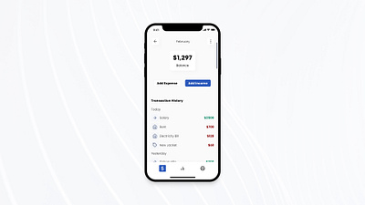 Personal Budget Finance Mobile App app design mobile mobile app mobile dashboard ui ux