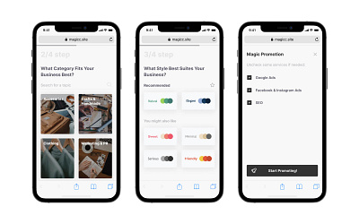 Magic app app development aws ecommerce figma site builder ui web development