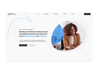 Needefy Digital Marketing Agency branding cool design crypto design illustration landing page landingpage marketing marketing agency neat design productdesign simple design site stylish website ui ui design web design website website design website landing page