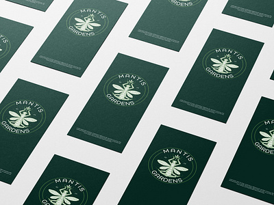 Mantis Gardens branding cannabis cbd classic handdrawn hemp illustration logo marijuana vintage vintagelogo