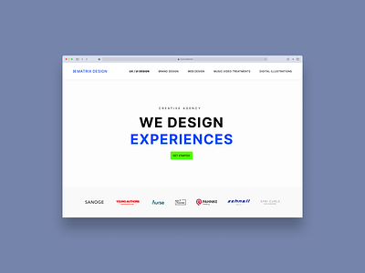MATRIX Design | Website agency creative design minimalism ui webdesign website