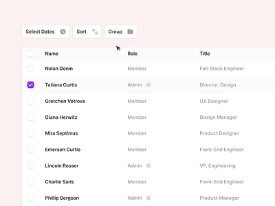 Table Filters dashboard design system figma filter filters software design table ui design