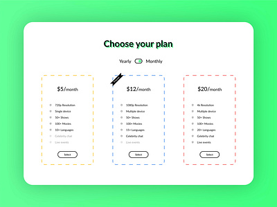 Pricing UI app application branding design designer figma illustration logo pay price subscription ui uiux