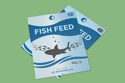 COVER PAGE FISH FEED CATALOGUE CONCEPT cover ctalogue feed bag packaging design product design title page