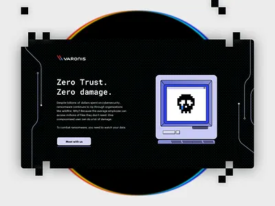 Ransomware Landing Page b2b cro cybersecurity landing page ransomware saas ui ux web design