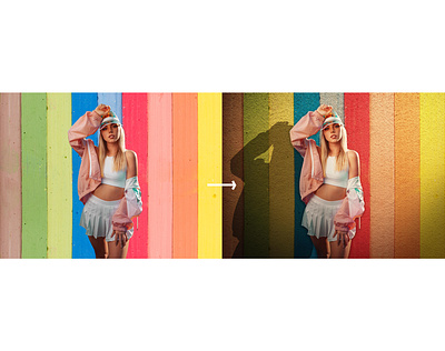 Converting Flat Background Looking Realistic subject