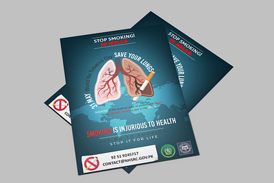 WORLD NO TOBACCO DAY POSTER, FLYER, COVER literature design standee