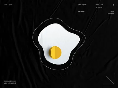 Mobile App - Look&Cook app branding design design app graphic design icon illustration logo minimal mobile app mobile design ui ux web